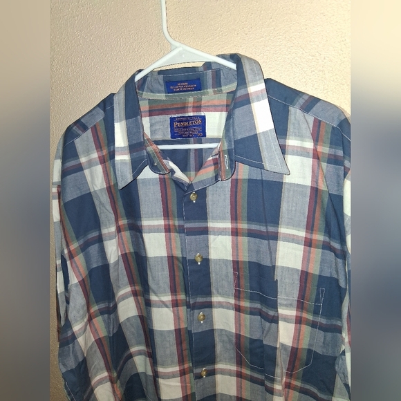 Pendleton Button Up Shirt Mens  Short Sleeve Plaid XL - Picture 2 of 5